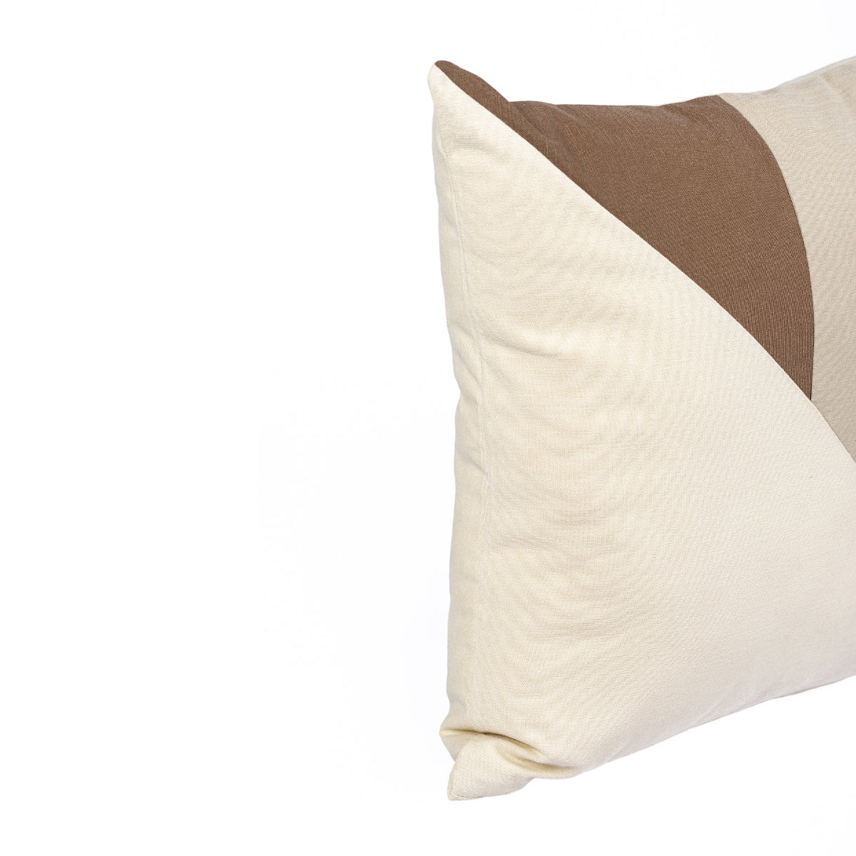 Almofada KULURI 40x40 Algodão Tricolor Bege e Castanho | ❤️  @casaparanos