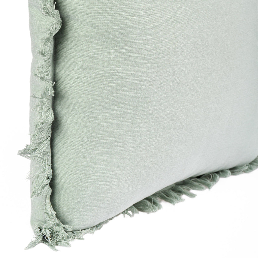 KULURI 45x45 Cotton Cushion Olive Green with Fringe | ❤️ @martacyrnecarvalho