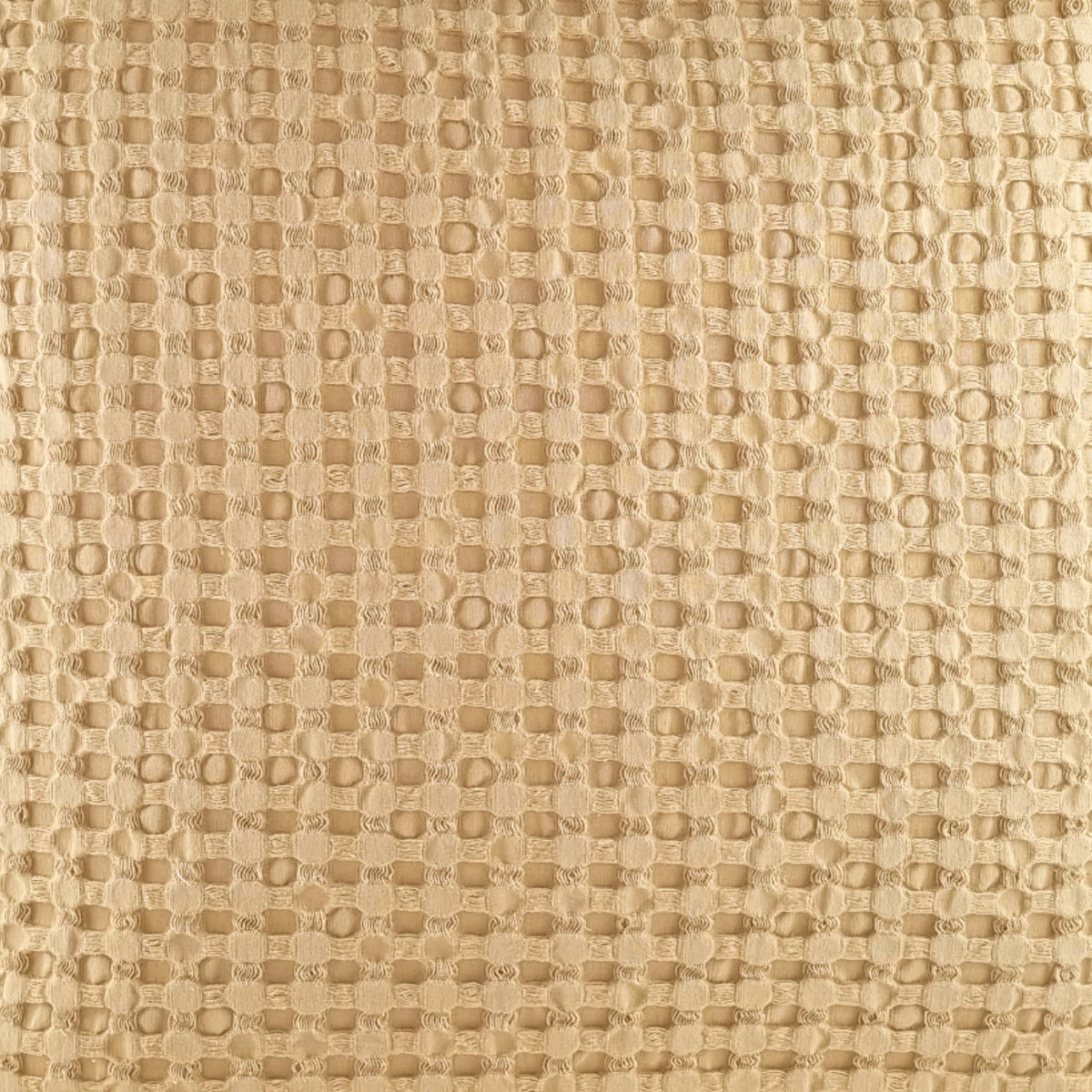 Almofada KULURI 50x50 Algodão Amarelo Mostarda com favos