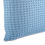 Almofada KULURI 50x50 Algodão Azul Claro com favos