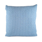 Almofada KULURI 50x50 Algodão Azul Claro com favos