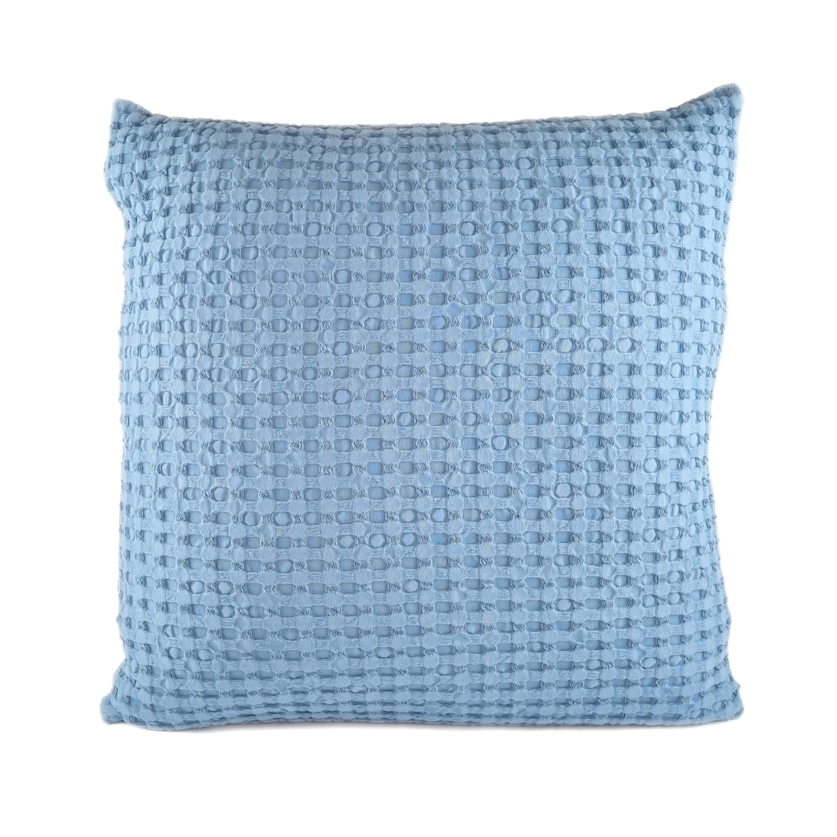 Almofada KULURI 50x50 Algodão Azul Claro com favos
