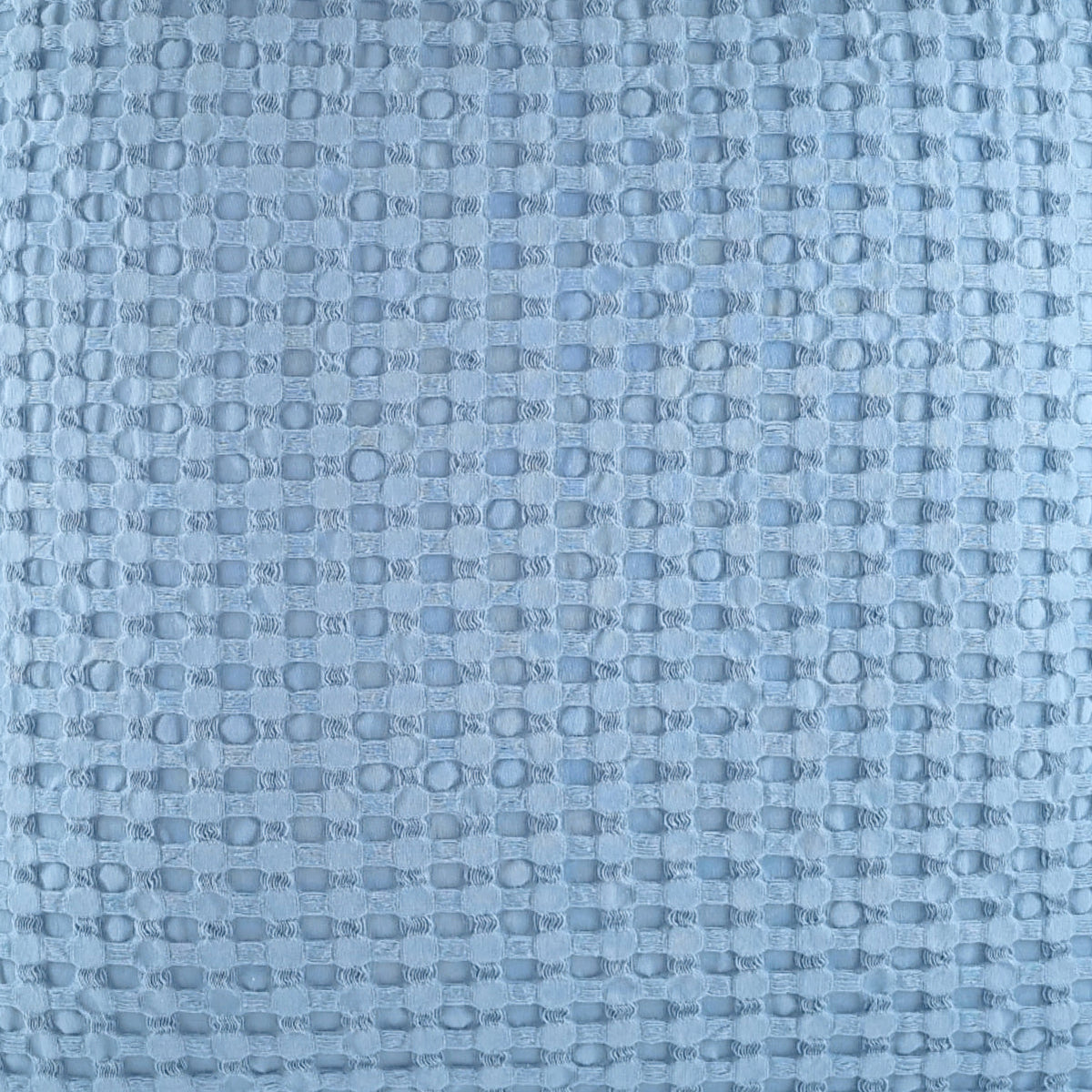 Almofada KULURI 50x50 Algodão Azul Claro com favos