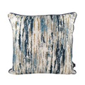 MUDELL Cushion 45x45 Velvet Blur Blue with piping