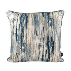 MUDELL Cushion 45x45 Velvet Blur Blue with piping