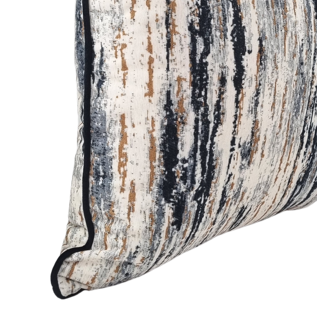 MUDELL Cushion 45x45 Velvet Blur Gray with piping