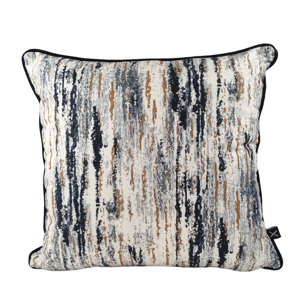 MUDELL Cushion 45x45 Velvet Blur Gray with piping