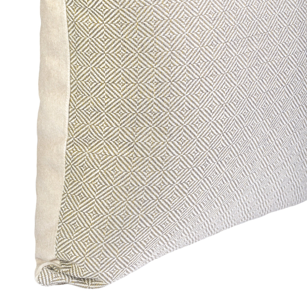 Almofada MUDELL 45x45 Bege Khaki com Verso em Veludo