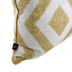 Almofada MUDELL 45x45 Boho Padrão Amarelo Mostarda