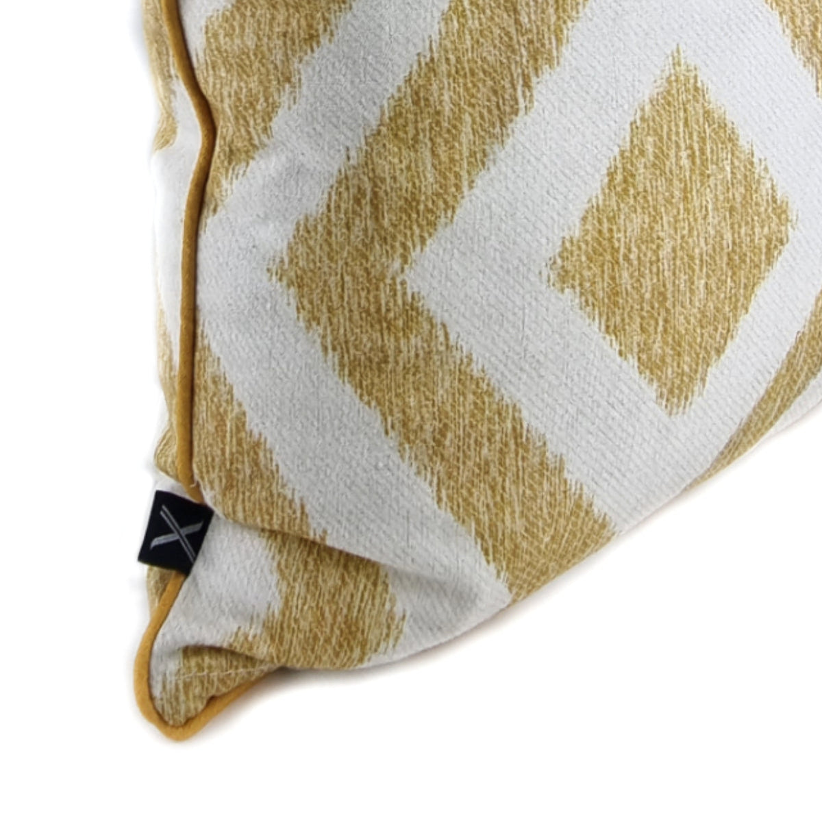 Almofada MUDELL 45x45 Boho Padrão Amarelo Mostarda