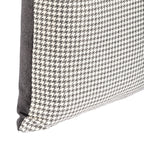 Almofada MUDELL 45x45 Cinza Antracite Pied Poule com Verso Veludo