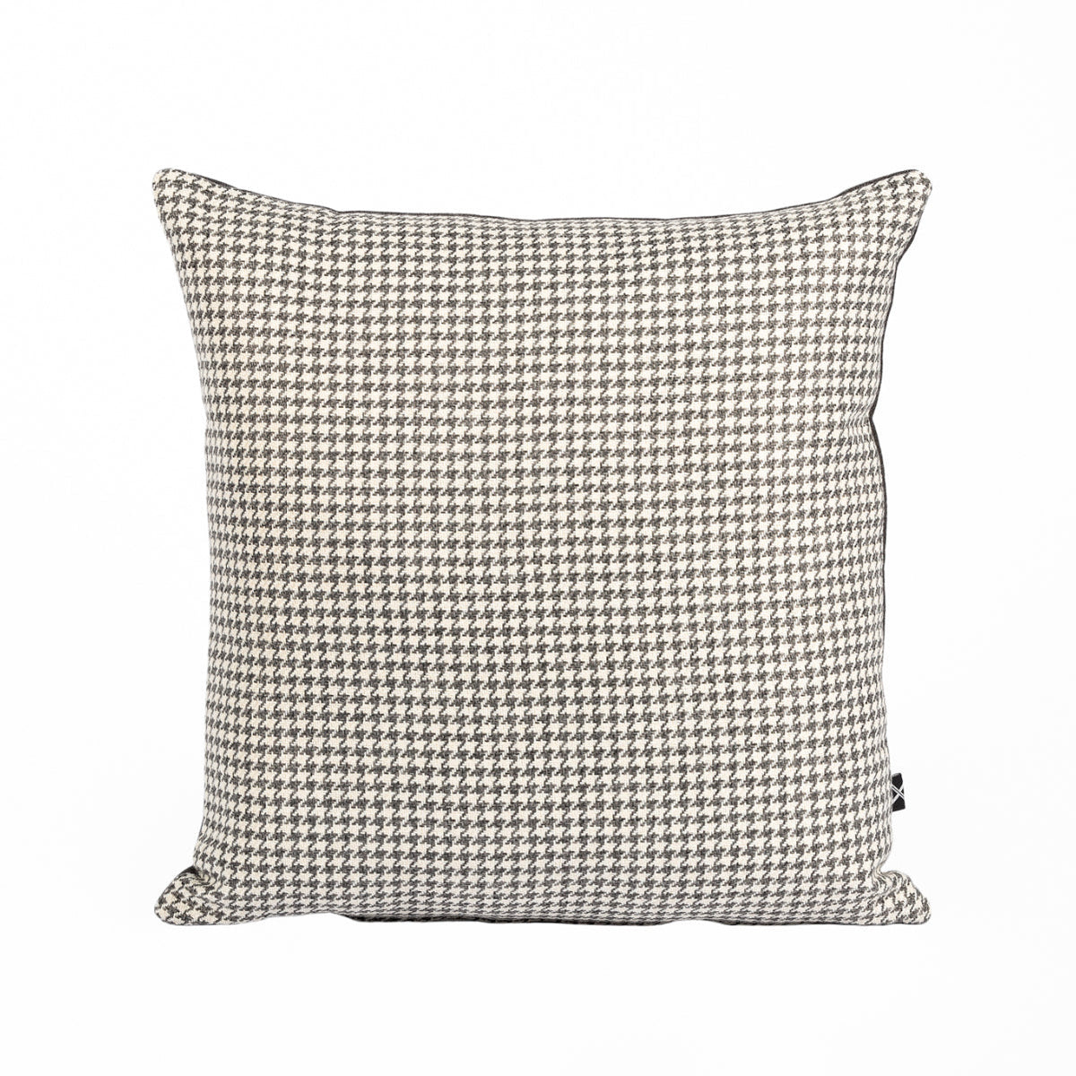 Almofada MUDELL 45x45 Cinza Antracite Pied Poule com Verso Veludo