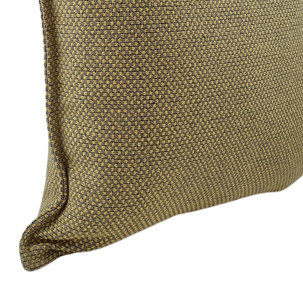 MUDELL Cushion 45x45 Gray and Mustard with border