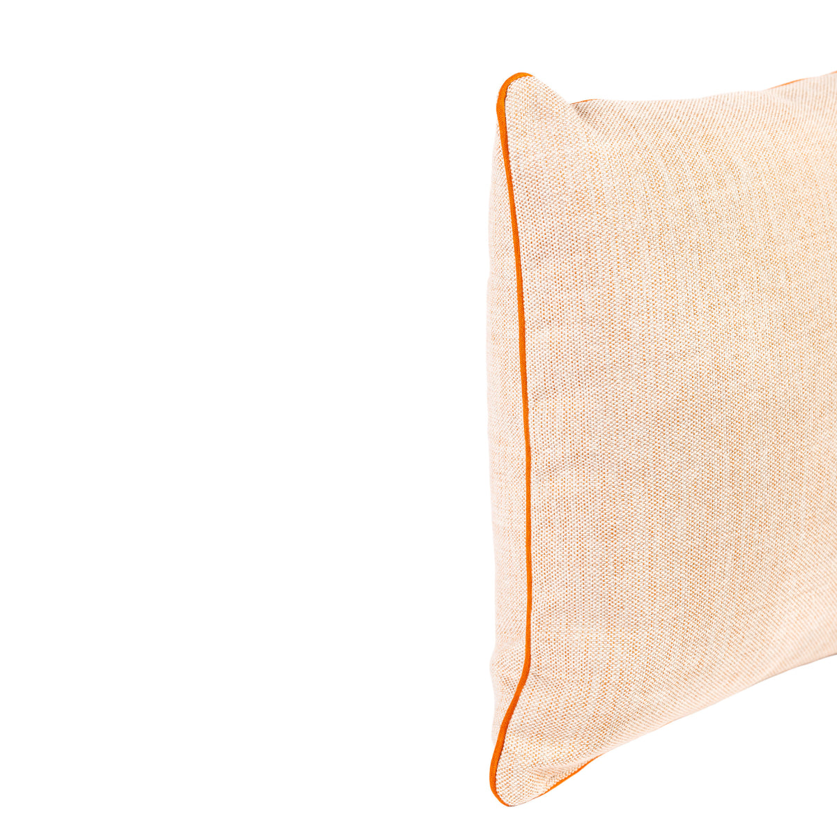 Almofada MUDELL 45x45 Laranja e Branco com Vivo