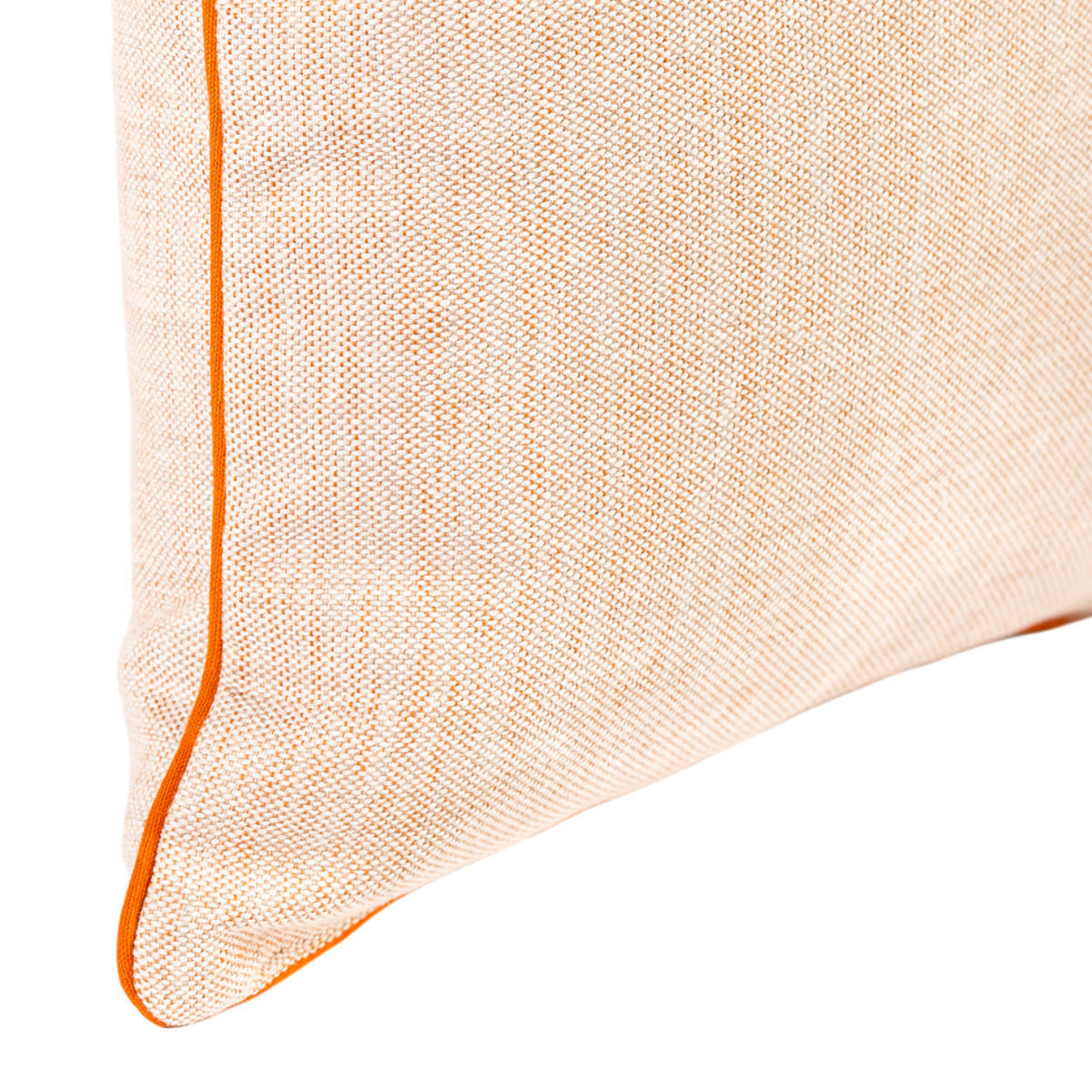 Almofada MUDELL 45x45 Laranja e Branco com Vivo