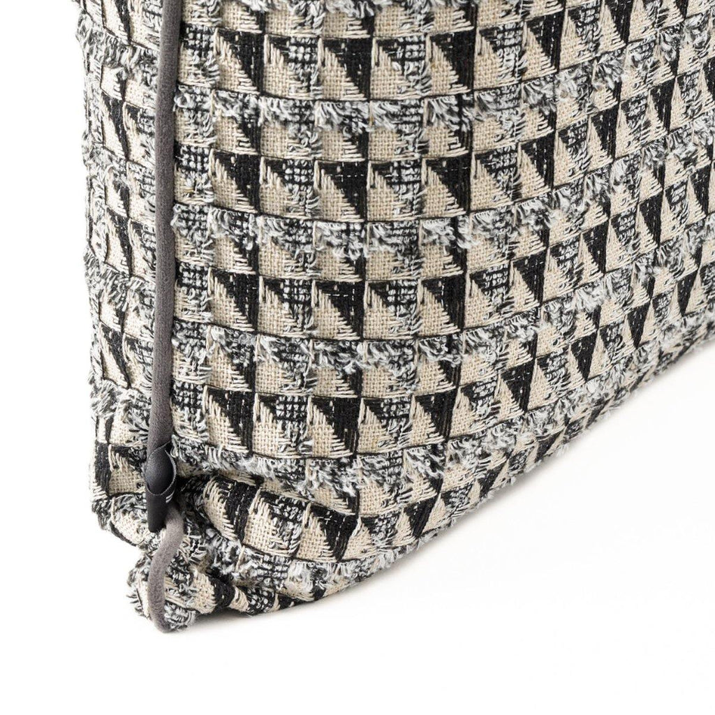 Almofada MUDELL 45x45 Natural Preto Cinza - KUXIN // Home Fashion