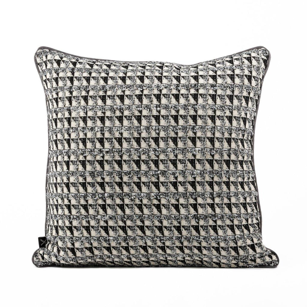 Almofada MUDELL 45x45 Natural Preto Cinza - KUXIN // Home Fashion