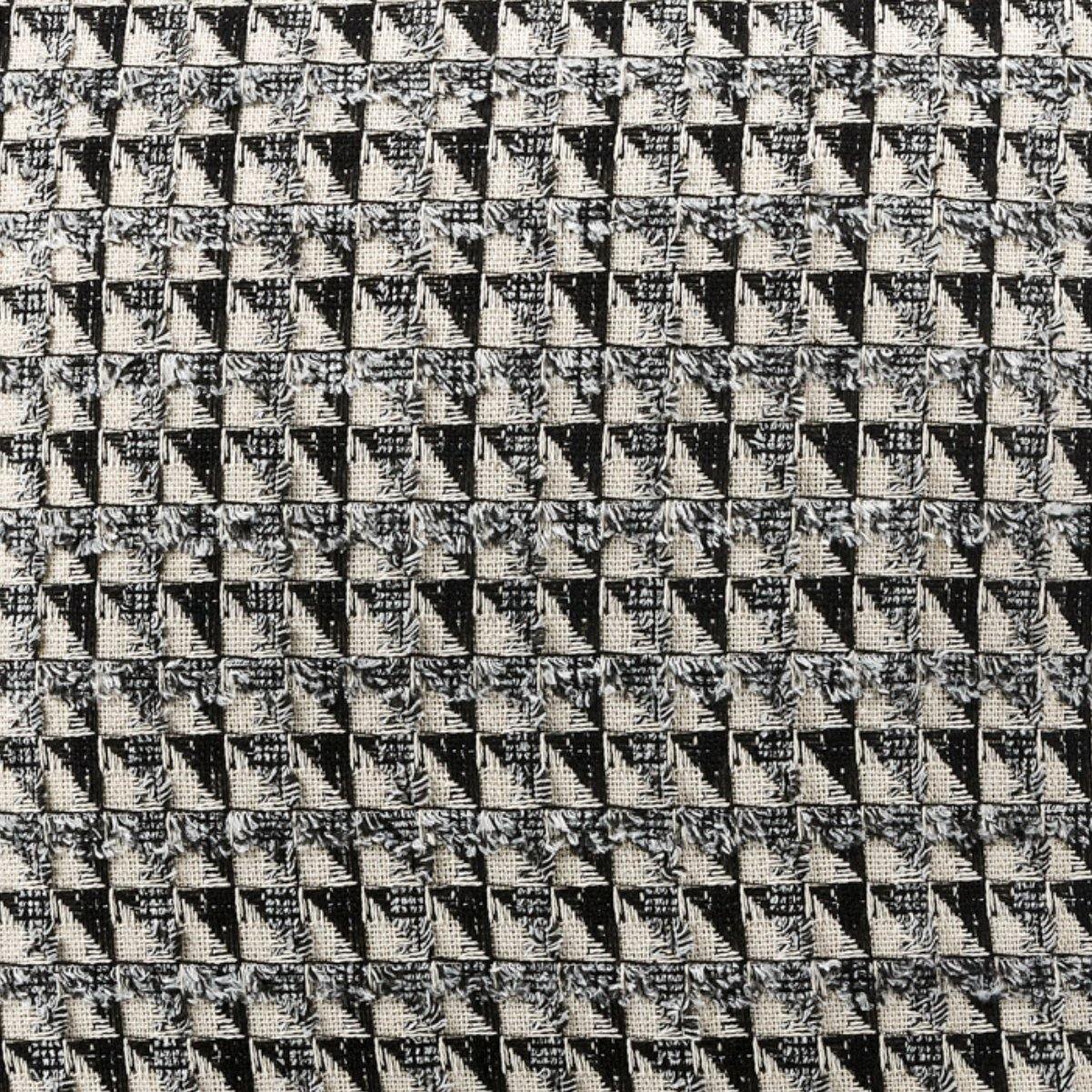 Almofada MUDELL 45x45 Natural Preto Cinza - KUXIN // Home Fashion