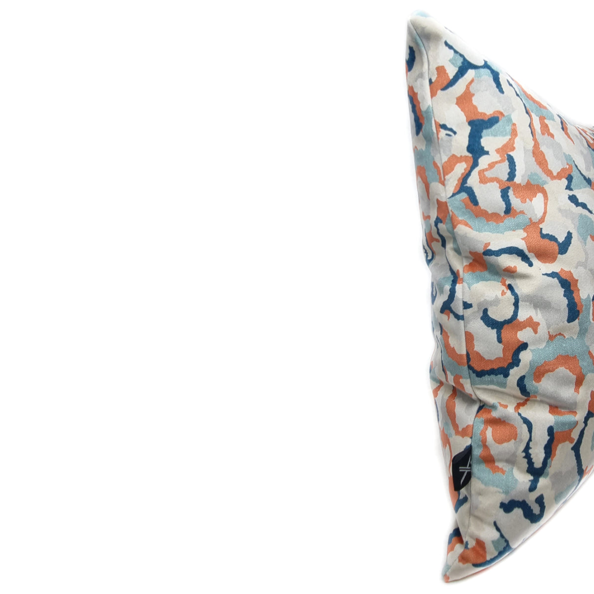 Almofada MUDELL 45x45 Padrão Azul e Laranja