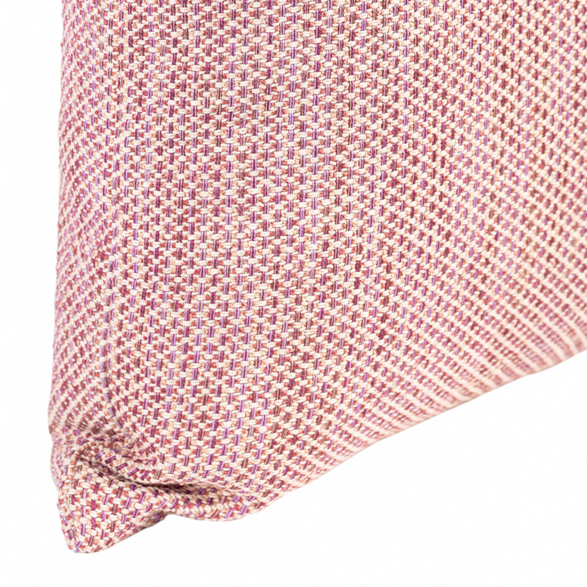 Almofada MUDELL 45x45 Rosa e Bege Entrelaçado