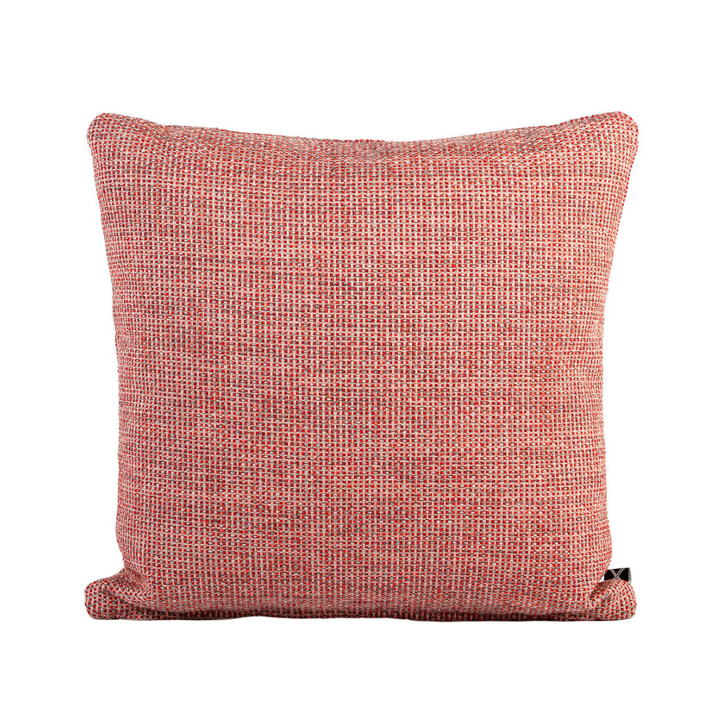 MUDELL Cushion 45x45 Red and Gray Intertwined