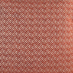 Cushion MUDELL 50x50 in red herringbone fabric