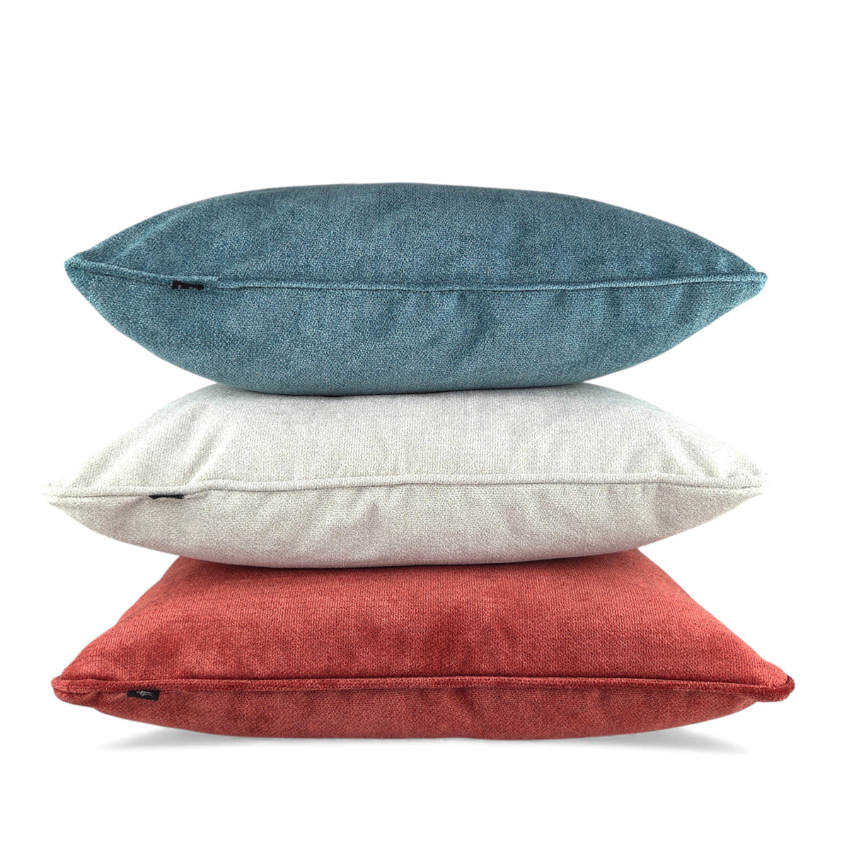 Almofada BELLUS 50x50 em Veludo Vermelho Bordeaux com vivo