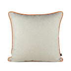 Cushion DINJA 50x50 Linen with Orange Trim