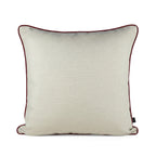 Almofada DINJA 50x50 Linho com vivo Vermelho Bordeuax