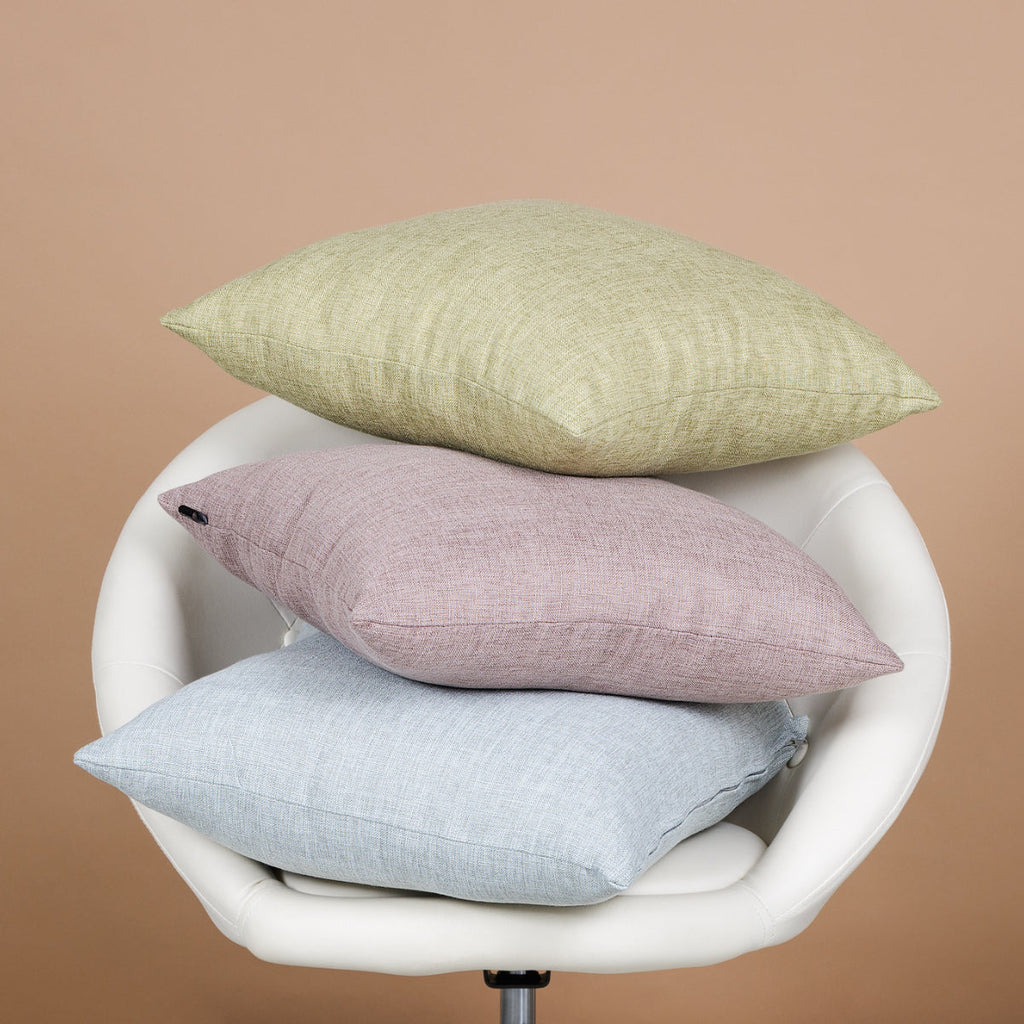 DINJA 45x45 Linen Cushion in Aqua Green | ❤️ @martacyrnecarvalho