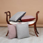 Almofada MUDELL 45x45 Cinza Antracite Pied Poule com Verso Veludo