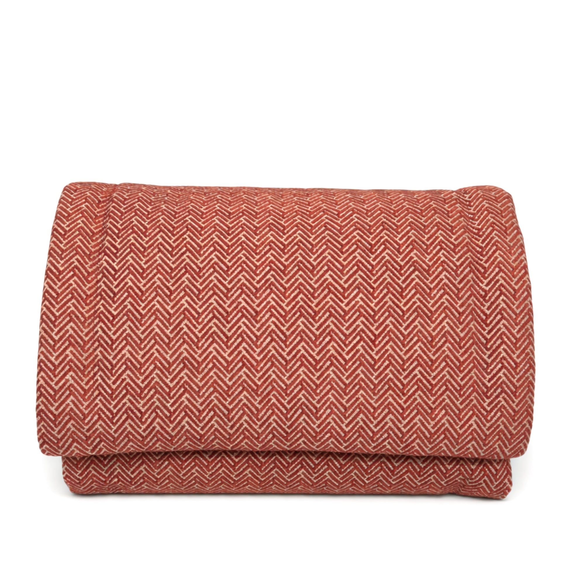 Pousa Pés MUDELL 50x240 em tecido em espinha Vermelho