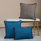 Almofada DINJA 45x45 Turquesa com Franja - KUXIN // Home Fashion