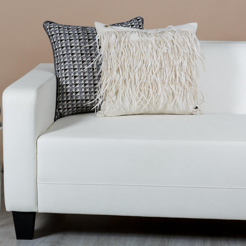 Almofada MUDELL 45x45 Natural Preto Cinza - KUXIN // Home Fashion