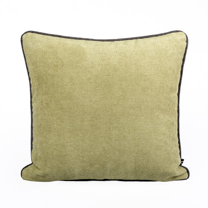 Cushion BELLUS 45x45 Velvet Moss Green with Black Cord