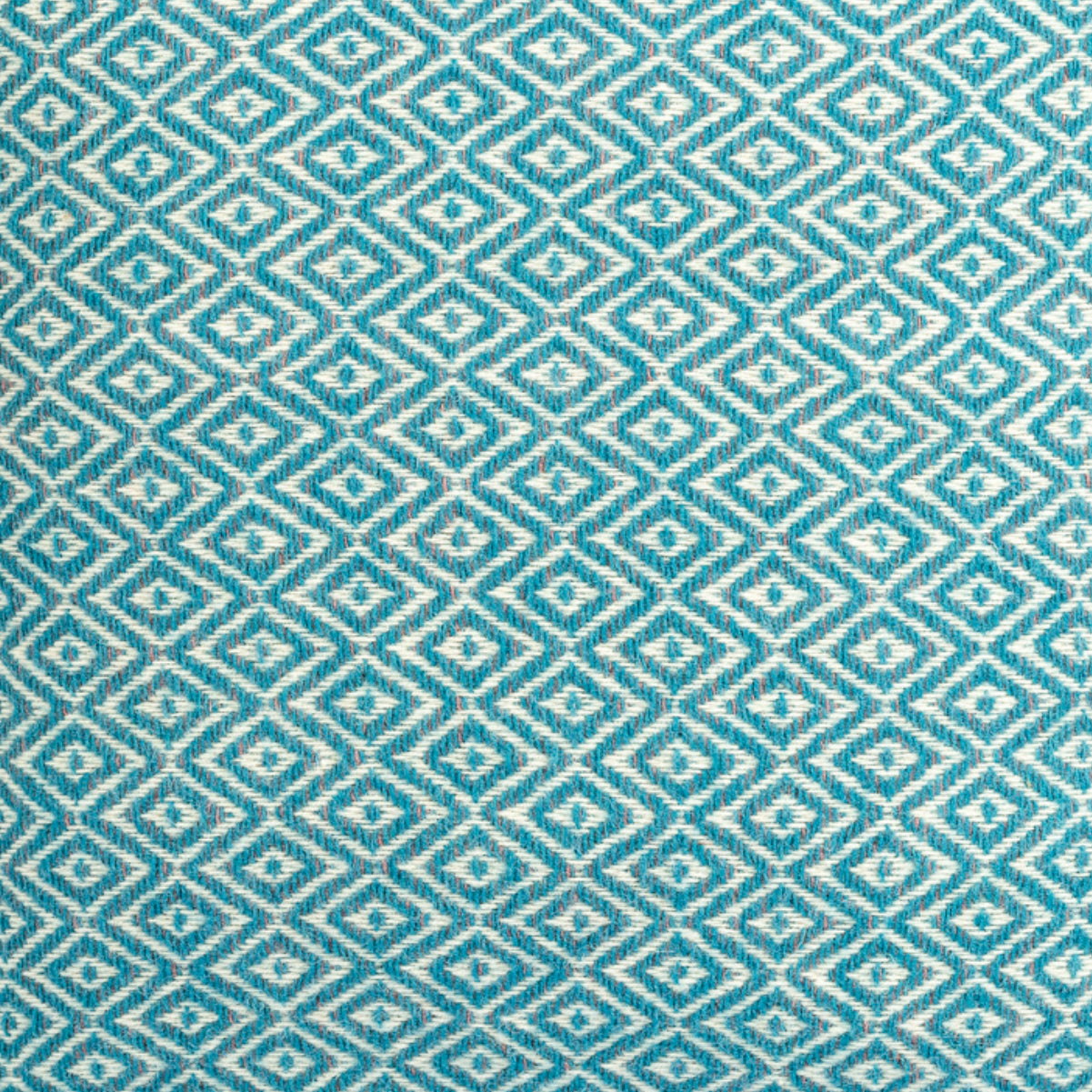 Almofada HEMMEK 45x45 Lã Azul em padrão diamante