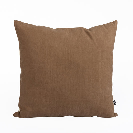 Cushion KULURI 45x45 Two Tones Beige and Brown Cotton | ❤️  @casaparanos