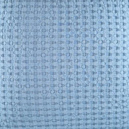 Cushion KULURI 50x50 Light Blue cotton with honeycombs