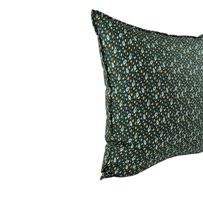 MUDELL Cushion 45x45 Cotton Dark green with colored drops