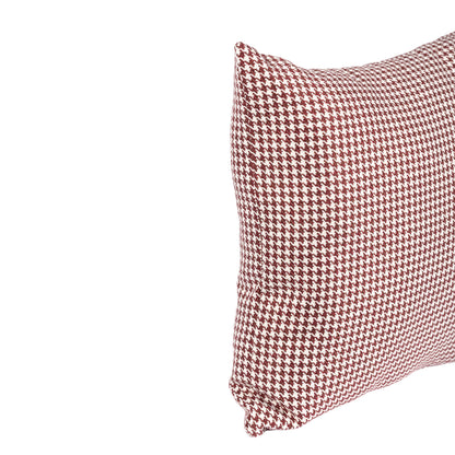 Cushion MUDELL 45x45 Bordeaux Pied Poule