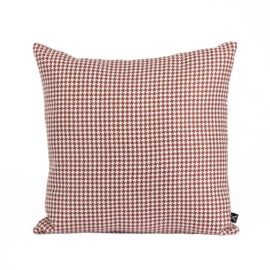 Cushion MUDELL 45x45 Bordeaux Pied Poule