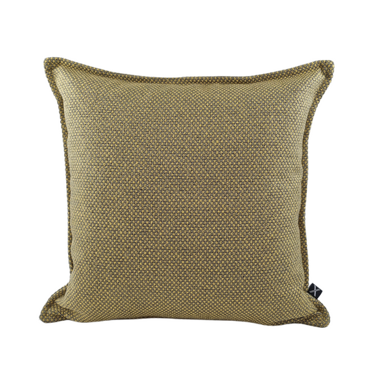 Cushion MUDELL 45x45 Gray and Mustard with contour